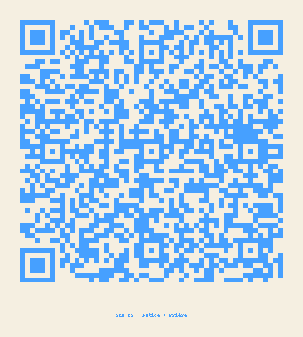 QR — Savon Béraka Fruité Canne à Sucre — SCB-CS — Notice + Prière