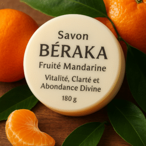Savon Béraka Fruité Mandarine  Vitalité, Clarté et Abondance Divine