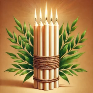 Flamme de Sinaï – 7 bougies sacrées pour désenvoûtement, purification et délivrance