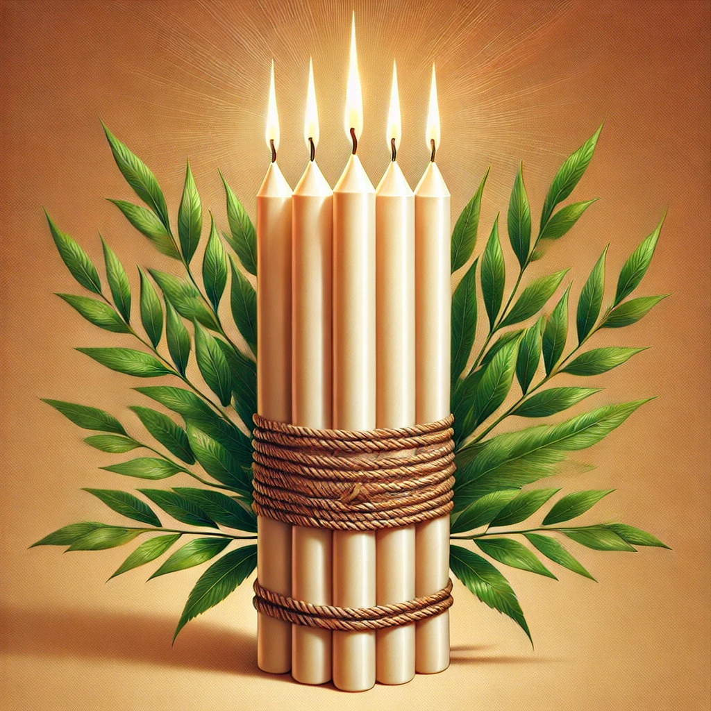 Flamme de Sinaï – 7 bougies sacrées pour désenvoûtement, purification et délivrance