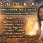 VISUEL DE LA PROPHETIE DE LA SEMAINE DU 19 JANVIER 2026