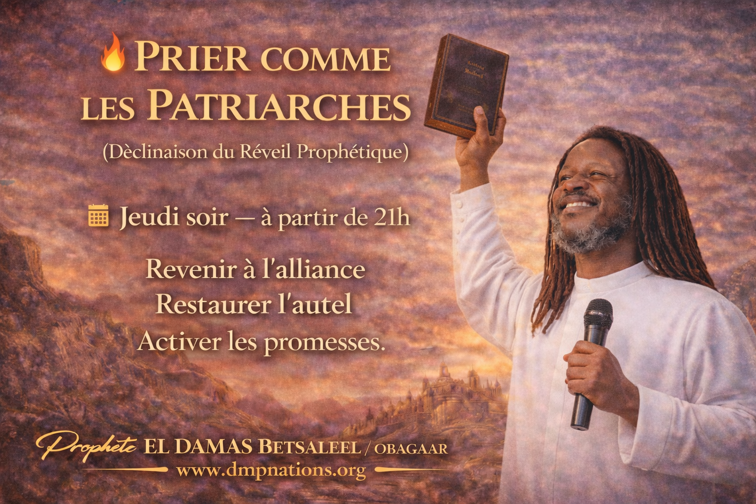 visuel officile de emission prier comme les patriaches