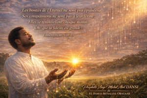 HOMME RECOIT LA BONTE DE ETERNEL